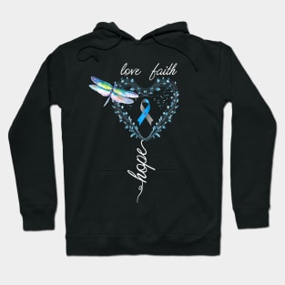 Hope Love Faith Diabetes Awareness Hoodie